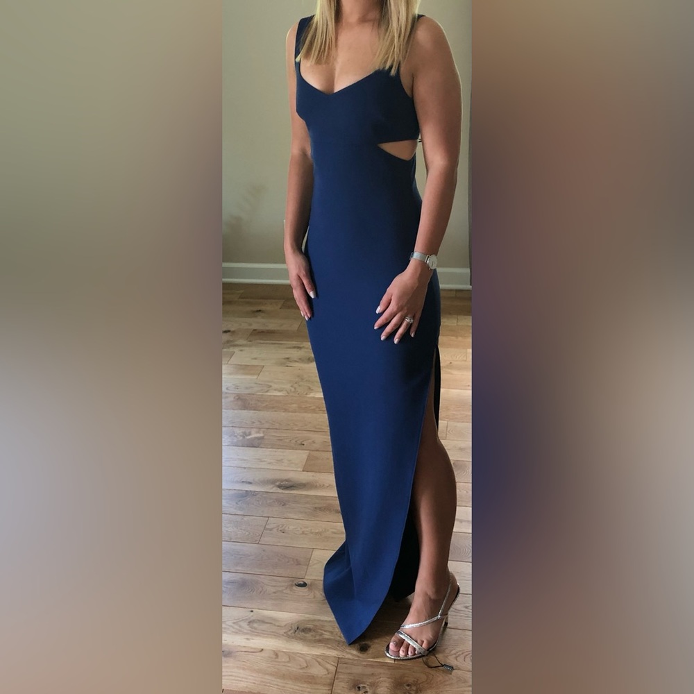 Likely Navy Midi Dress with Cutout Details